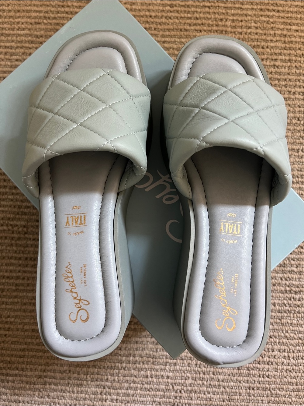 Seychelles High Note Platform Sandal Blue Size 7